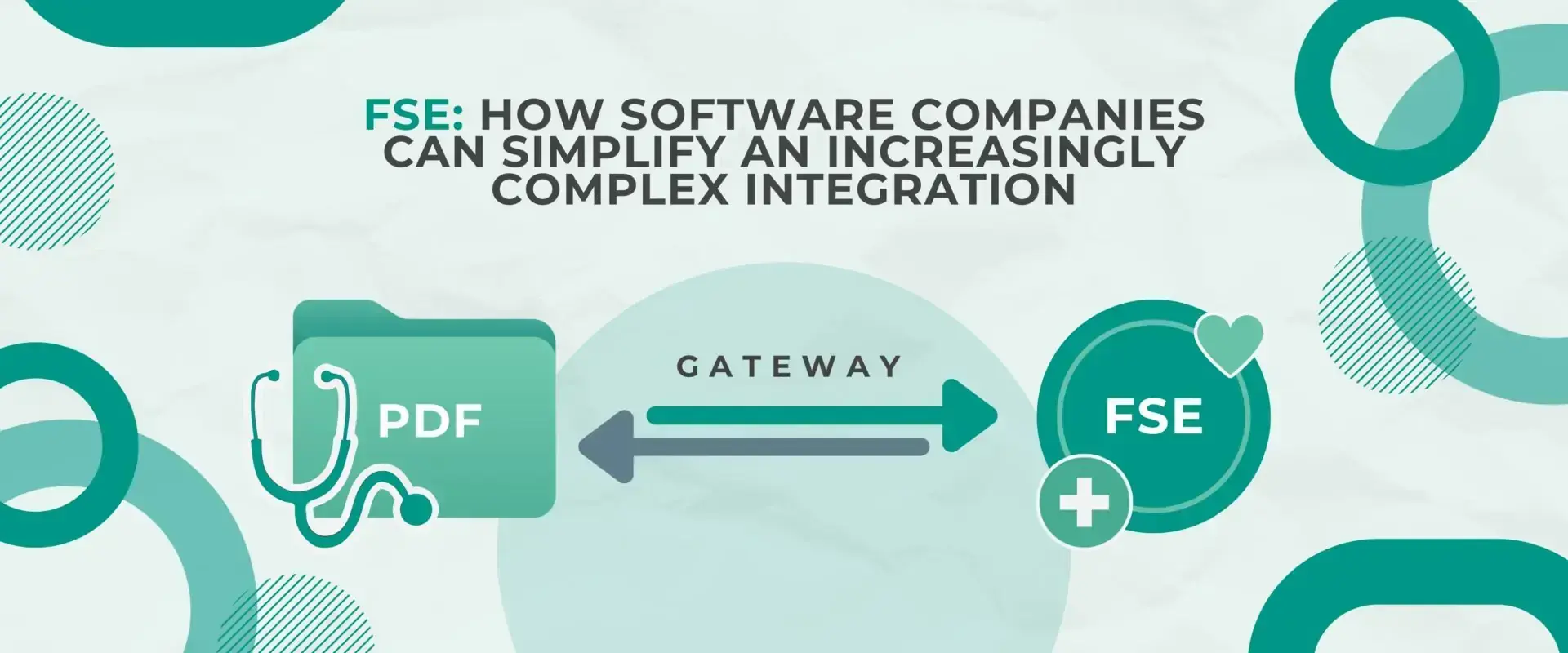 Graphic on the national health record: from PDF to FSE through a gateway